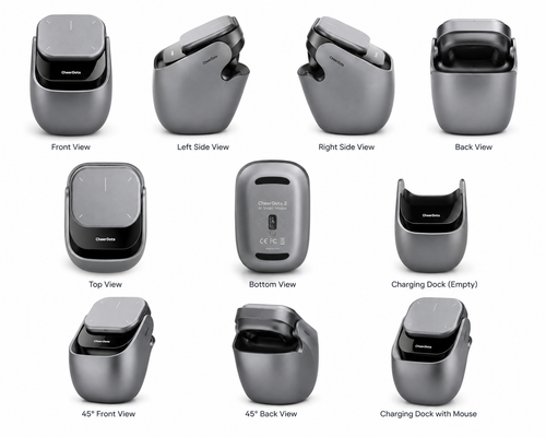 CheerDots 2 AI Smart Mouse with Charging Dock